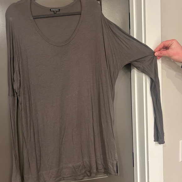 Ann Demeulemeester Charcoal Long Sleeve Top - Picture 5 of 7